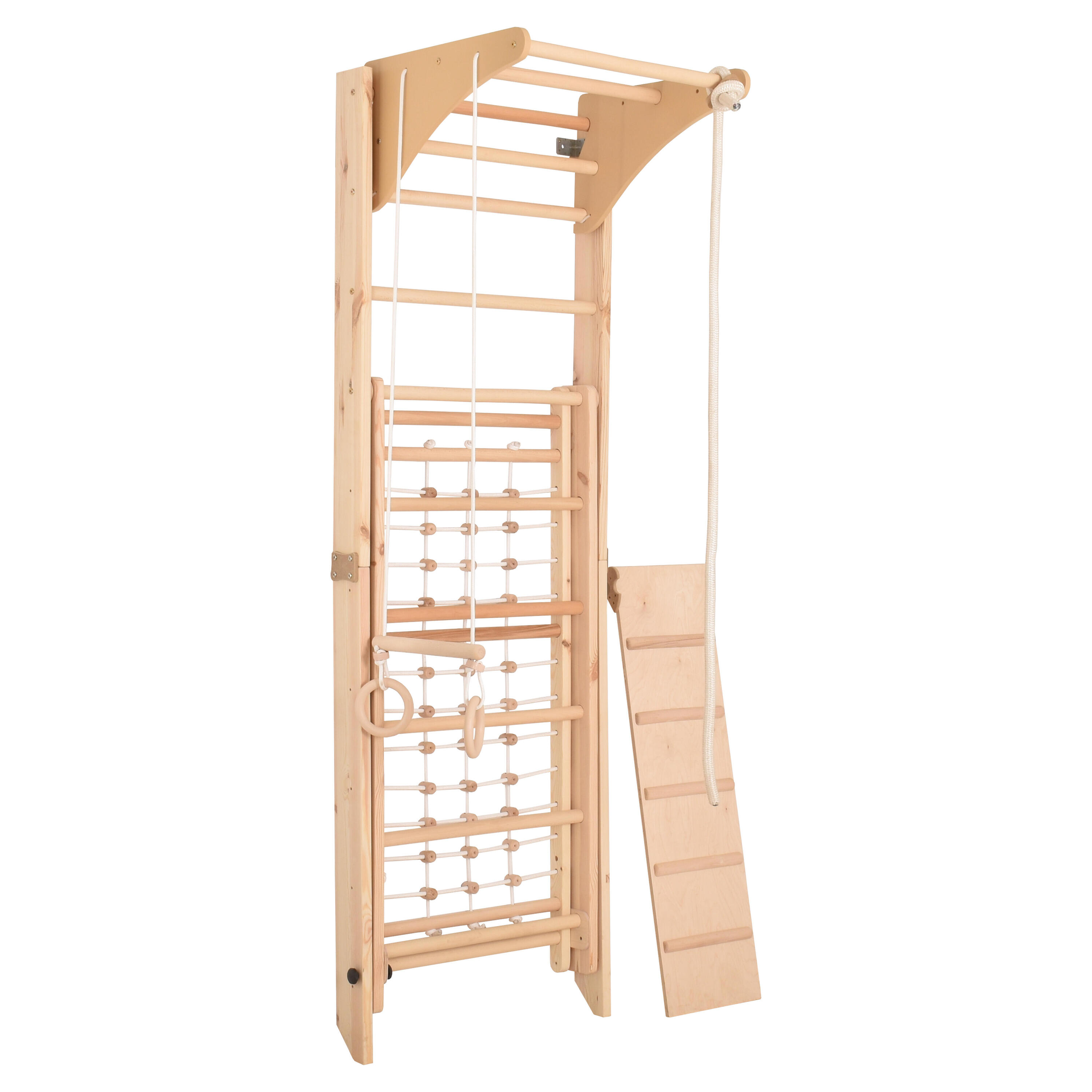 Unisex gymnastiek Zweedse wand hout met accessoires Transformer 5/5