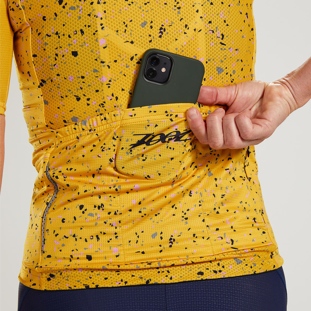 Maillot Ciclismo manga corta Mujer ZOOT RECON-MARIGOLD Amarillo 3/5