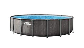 INTEX Intex 26744ND - Piscina Prisma Frame Greywood, Kit completo, 549x122 cm