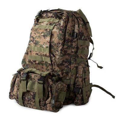 Rugzak tactische survival camouflage 48,5 liter fiets