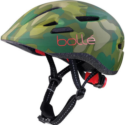 Kask rowerowy Stance Junior 47-51 cm zielono-czerwony rozmiar XS
