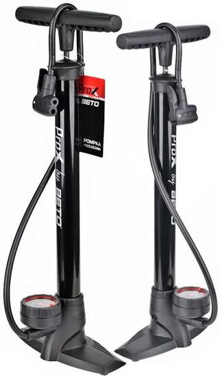 Pompa per biciclette con manometro 11 bar per tutti i tipi di valvole Nero