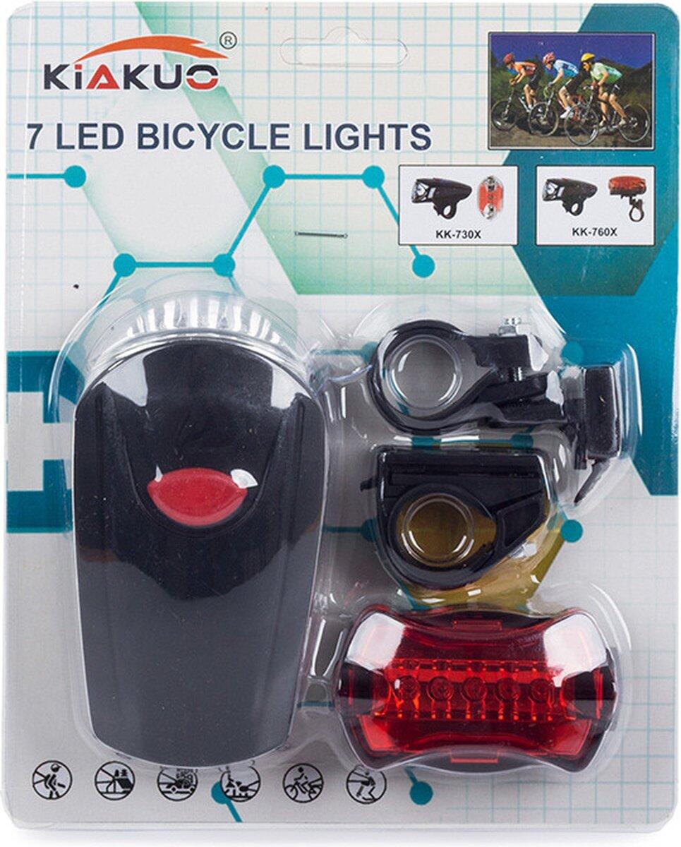 Kit d'éclairage pour vélo Phare et feu arrière LED - Fonctionne sur batterie 3/3