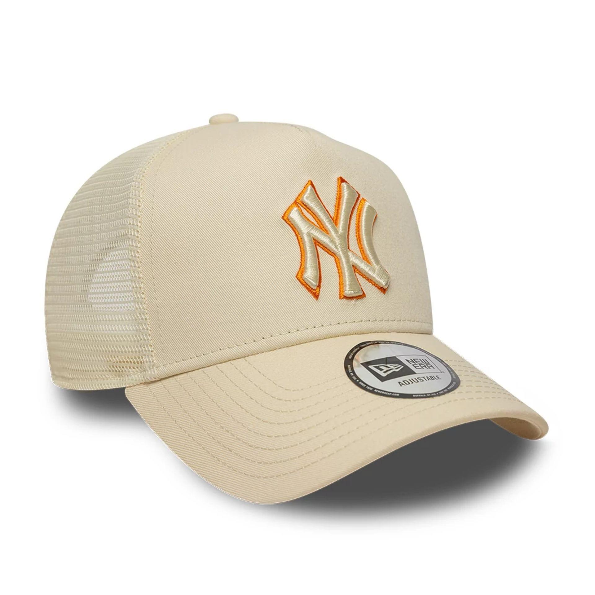 New Era 9FORTY Trucker Cap MLB New York Yankees Outline hellbeige 3/5