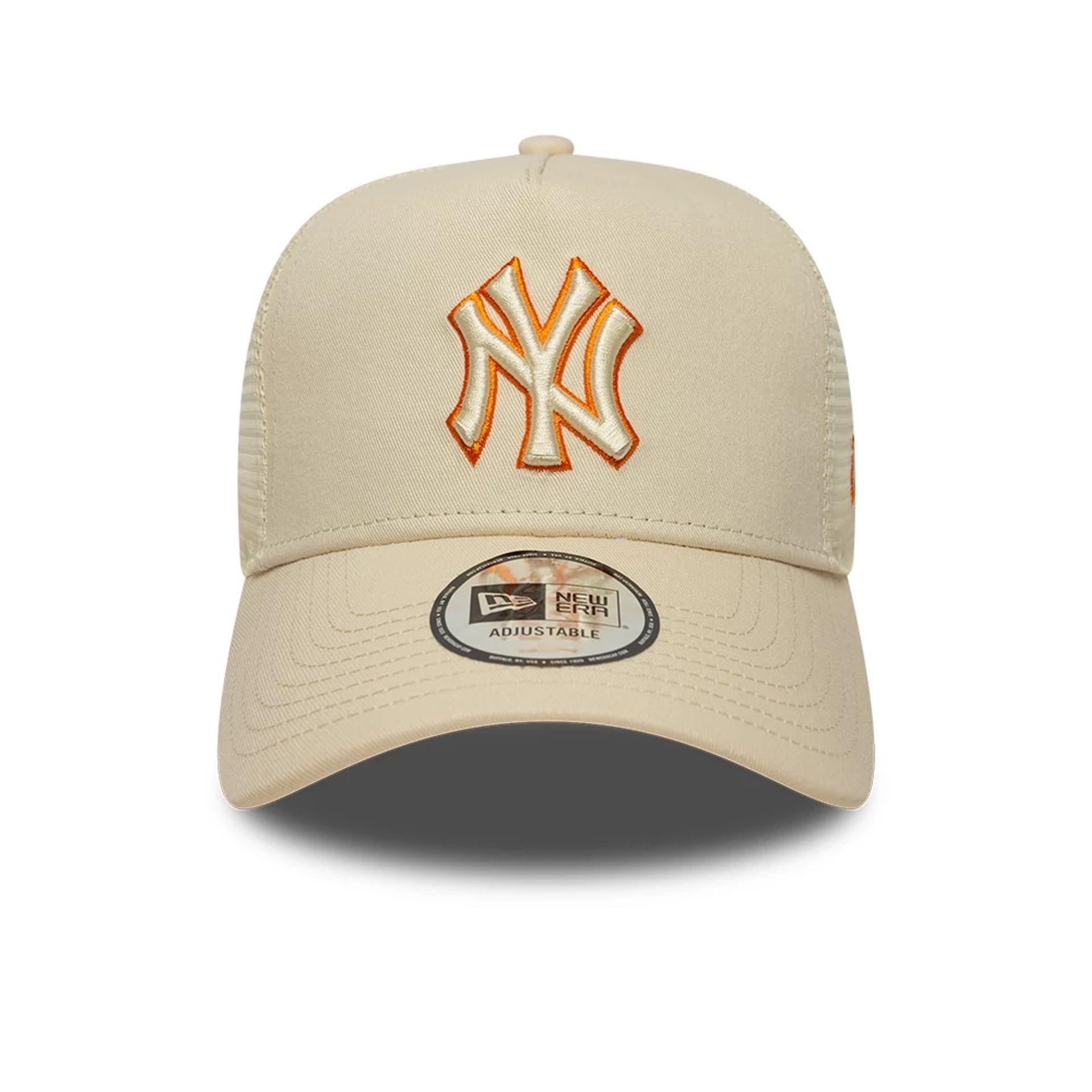 New Era 9FORTY Trucker Cap MLB New York Yankees Outline hellbeige 2/5