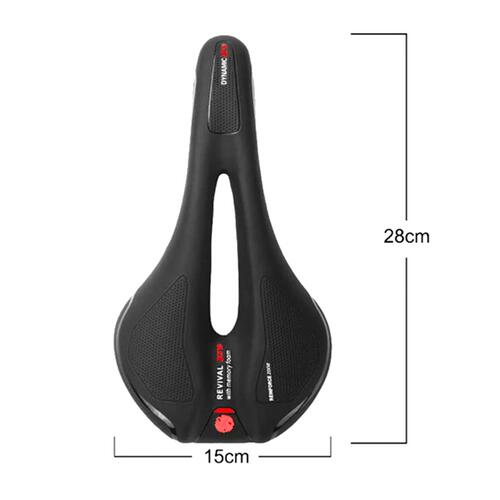 Selle Confort Soft 28x15cm Femmes/Hommes Noir 4/7
