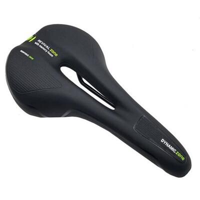 Fietszadel comfort soft 28x15cm sportzadel dames/heren zwart