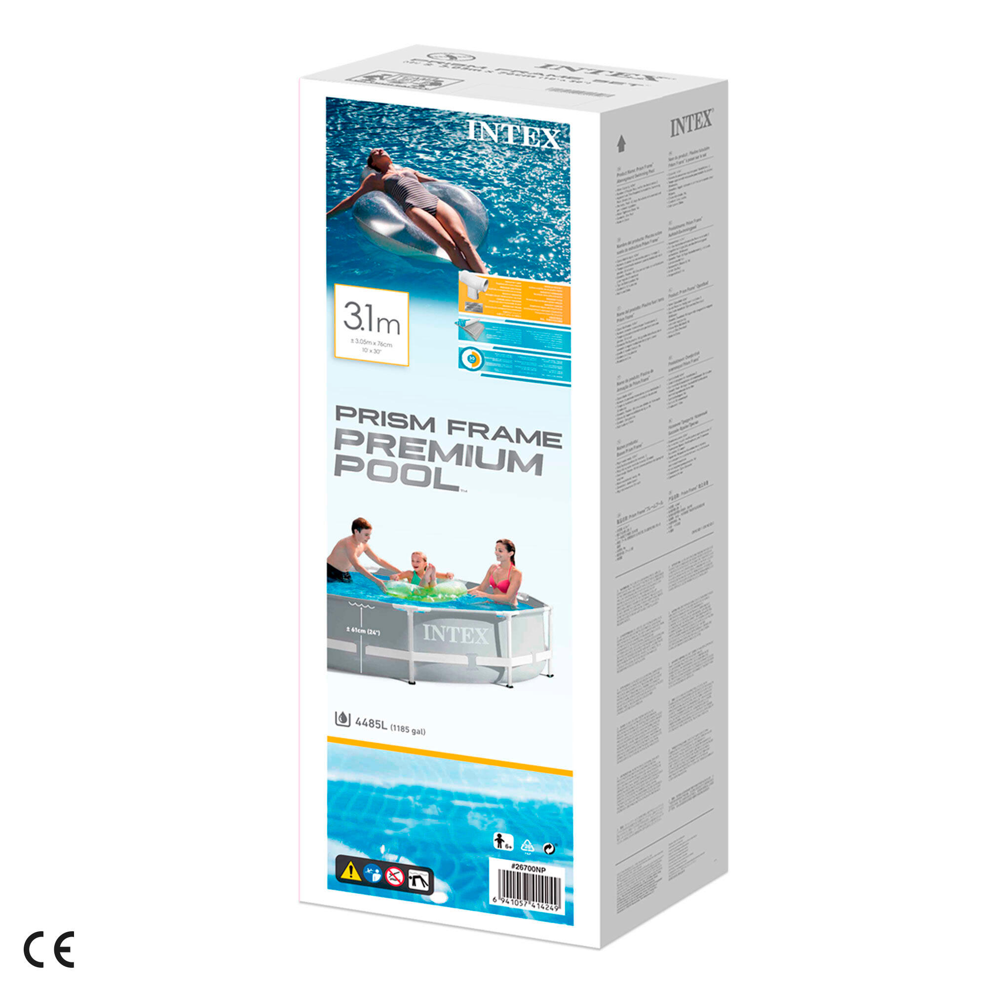 Ø 305 x 76 cm Intex Prism Frame Piscine Ronde 3/7