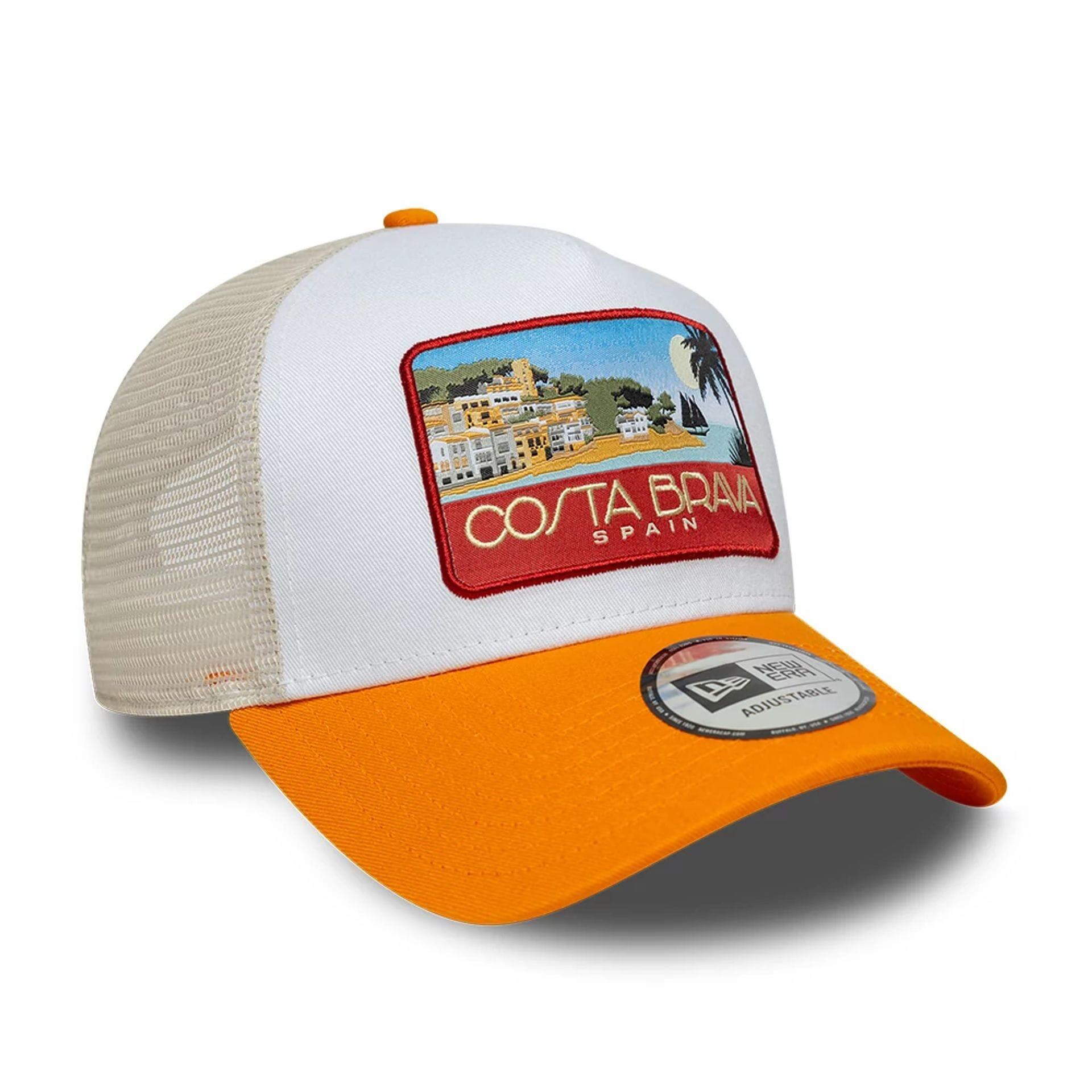 New Era 9FORTY Trucker Cap Location orange/white 3/5