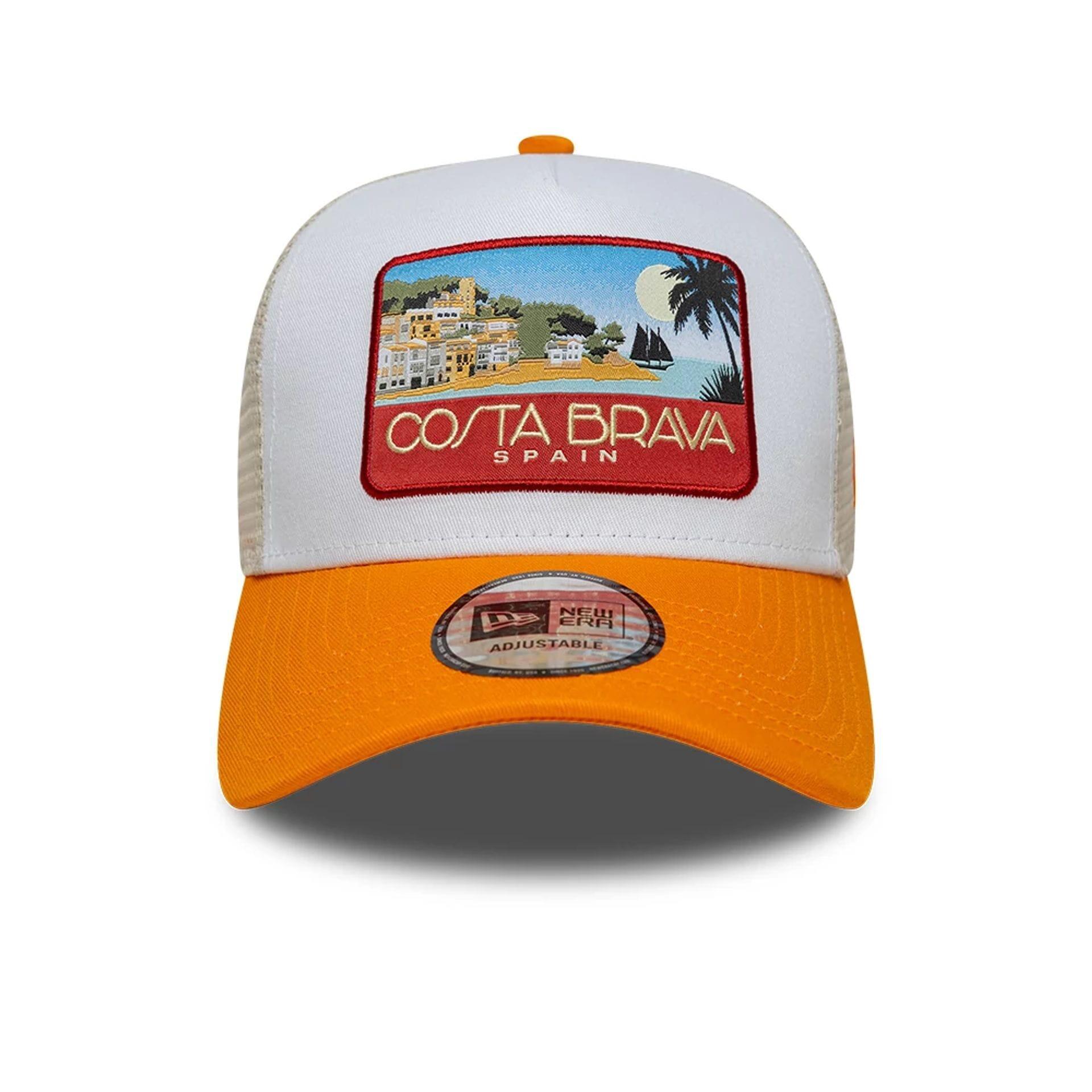 New Era 9FORTY Trucker Cap Location orange/white 2/5