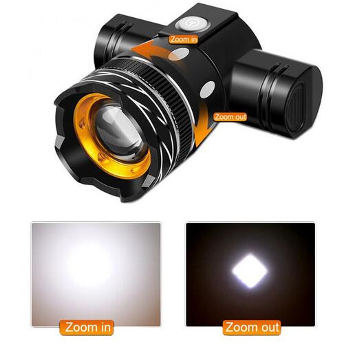 Sada cyklistického osvětlení CREE LED přední a zadní světlo – černá 7/10
