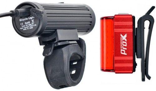 Zestaw lampek rowerowych - przednia i tylna - ładowane przez USB - wodoodporne 4/7