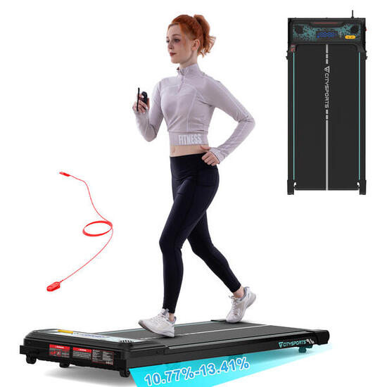 Bieżnia składana dorosły fitness 6km/h nachylenie do 13,41% 3 stopnie LED