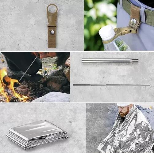 Kit de survie Bushcraft 32 pièces - Ensemble Complet Camping 5/7