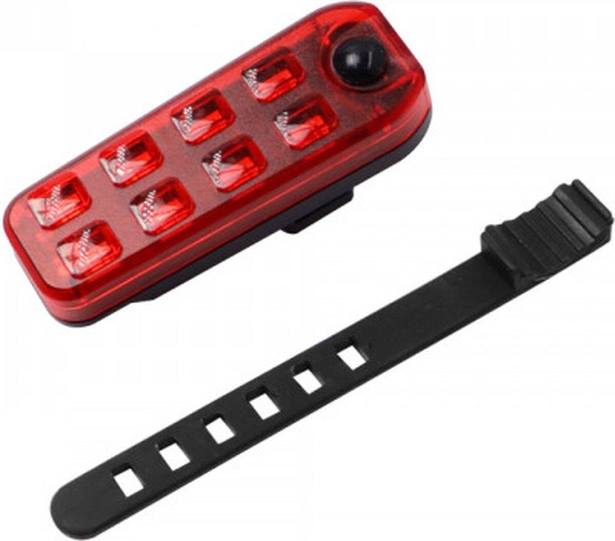 Luz trasera LED para bicicleta, recargable por USB 3/7