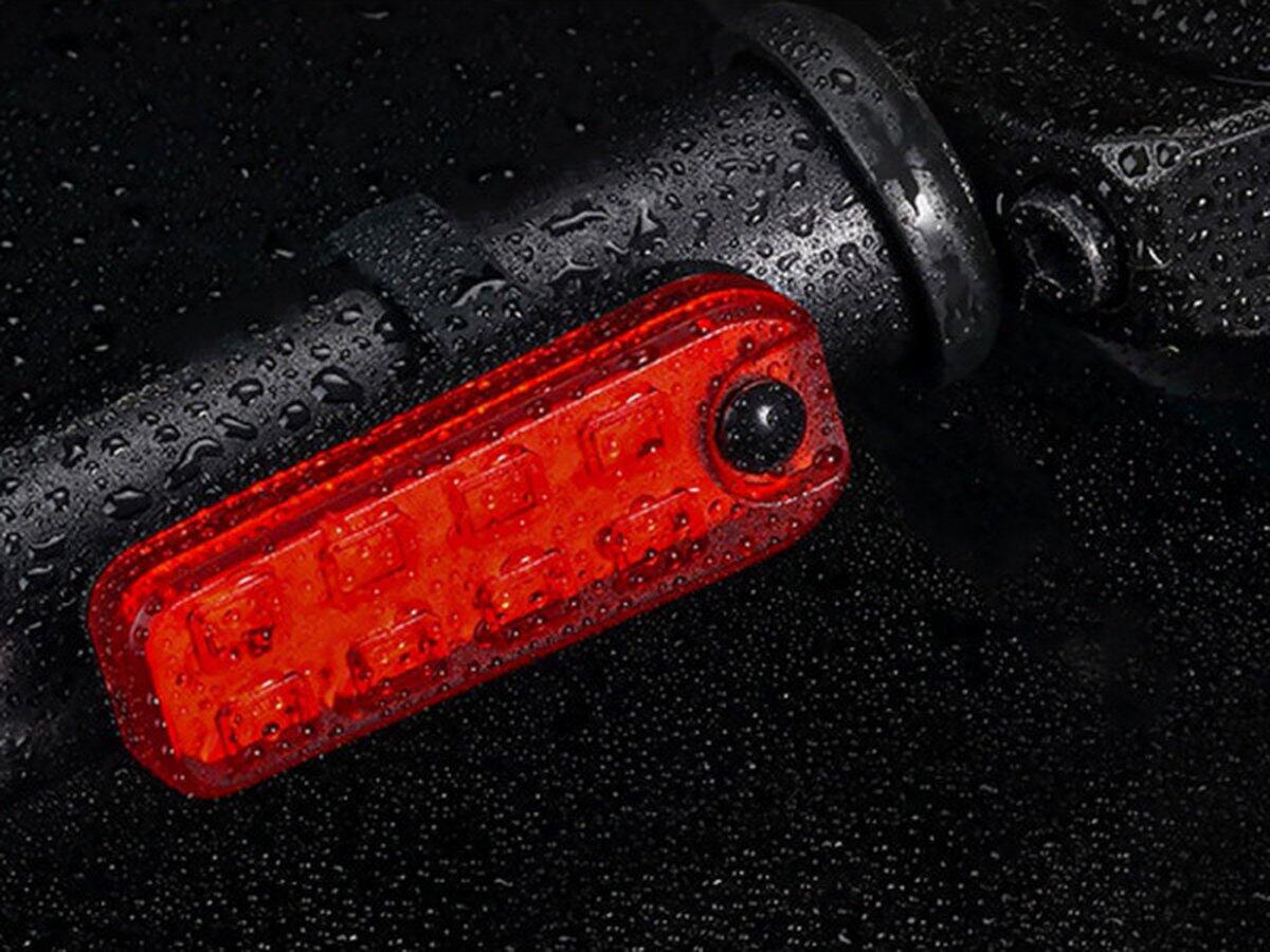 Luz trasera LED para bicicleta, recargable por USB 2/7