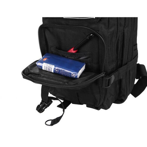 Sac à dos tactique de survie 26 litres noir militaire 2/7