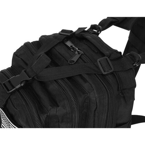 Sac à dos tactique de survie 26 litres noir militaire 5/7