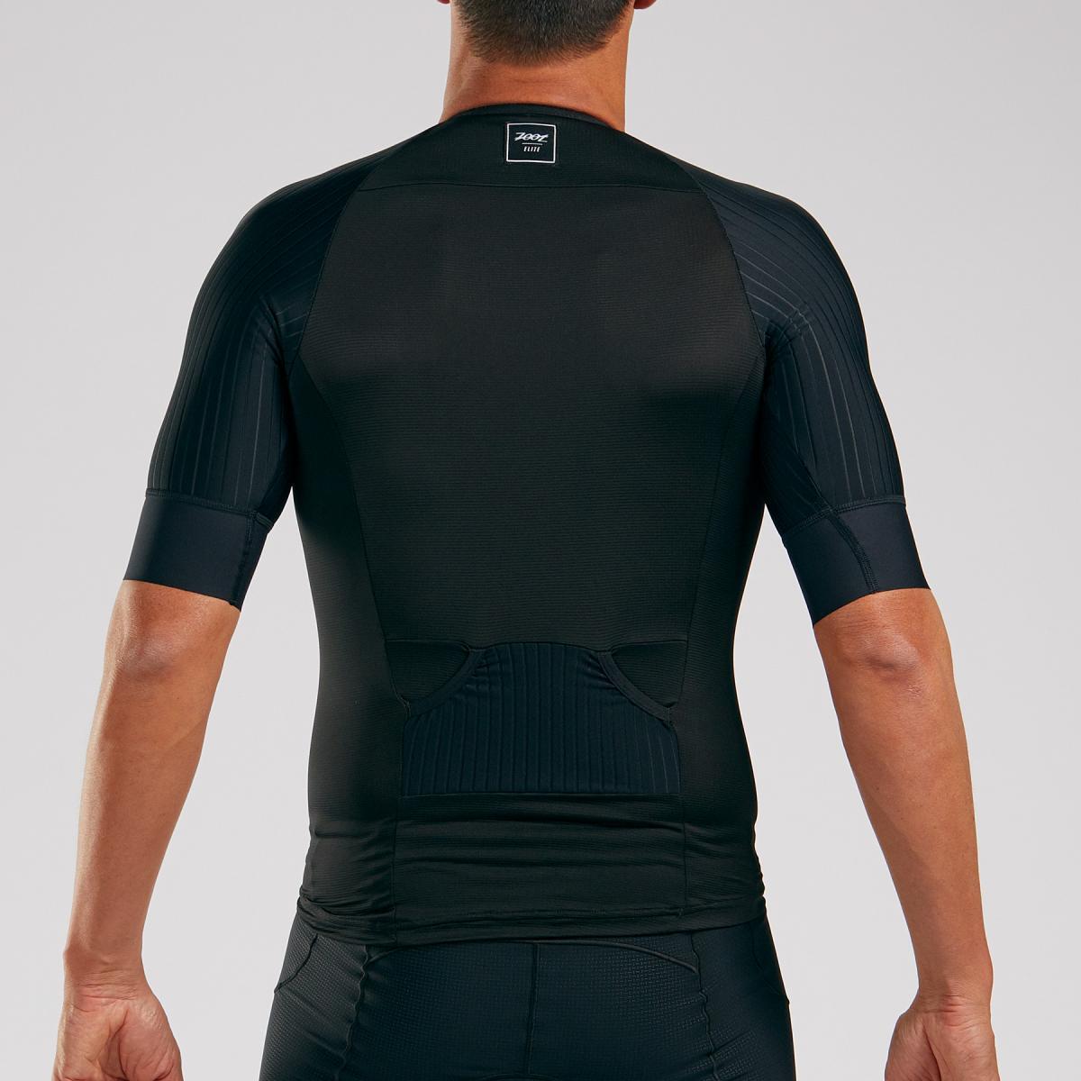 Maillot Triatlon Manga corta Hombre ZOOT AERO ELITE Negro 3/7