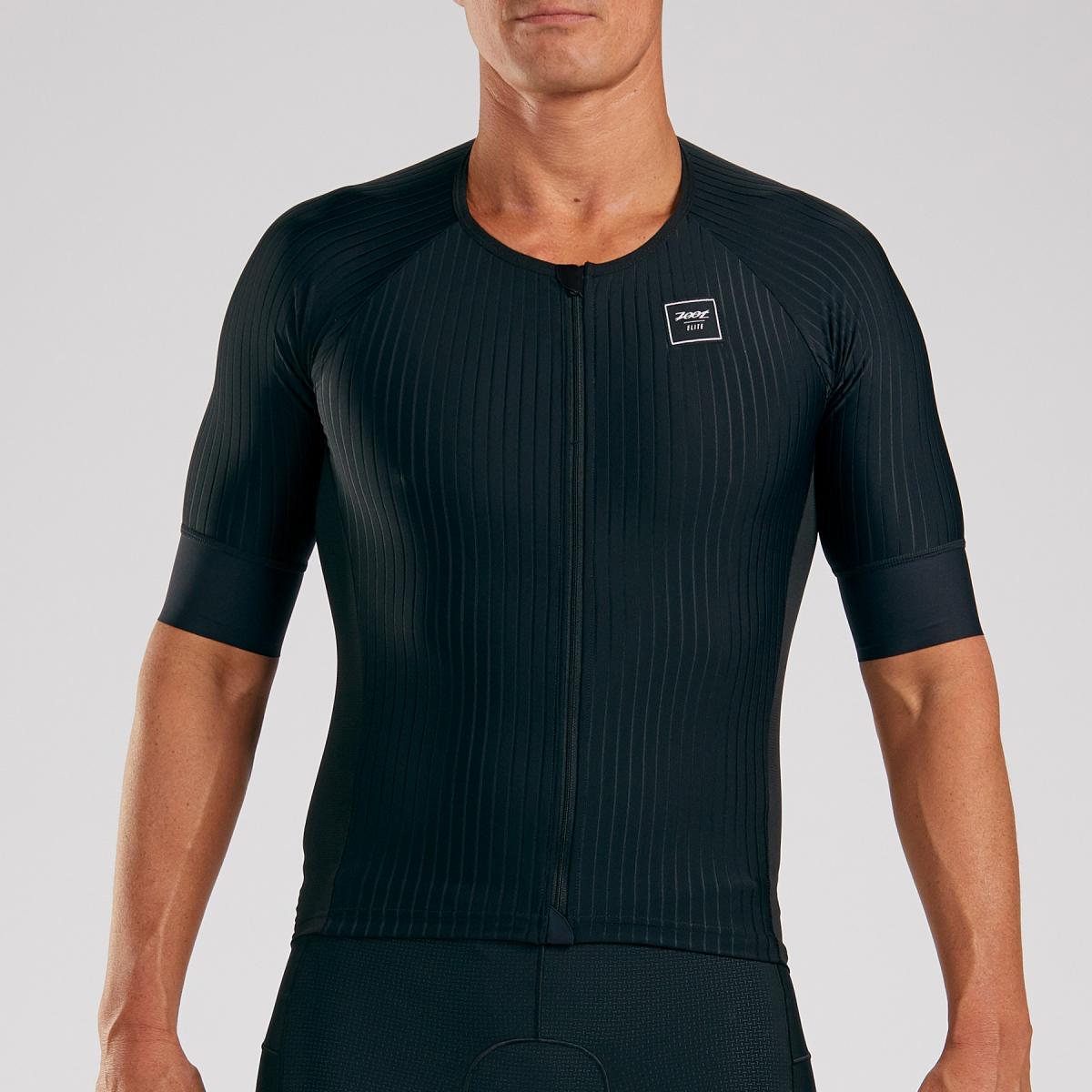 Maillot Triatlon Manga corta Hombre ZOOT AERO ELITE Negro 2/7