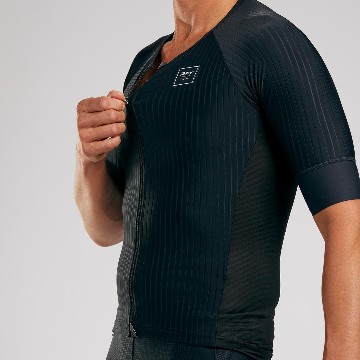Maillot Triatlon Manga corta Hombre ZOOT AERO ELITE Negro 4/7