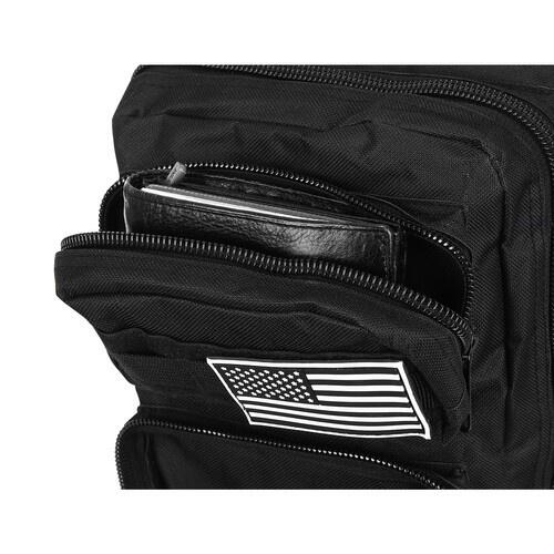 Sac à dos tactique de survie 26 litres noir militaire 3/7