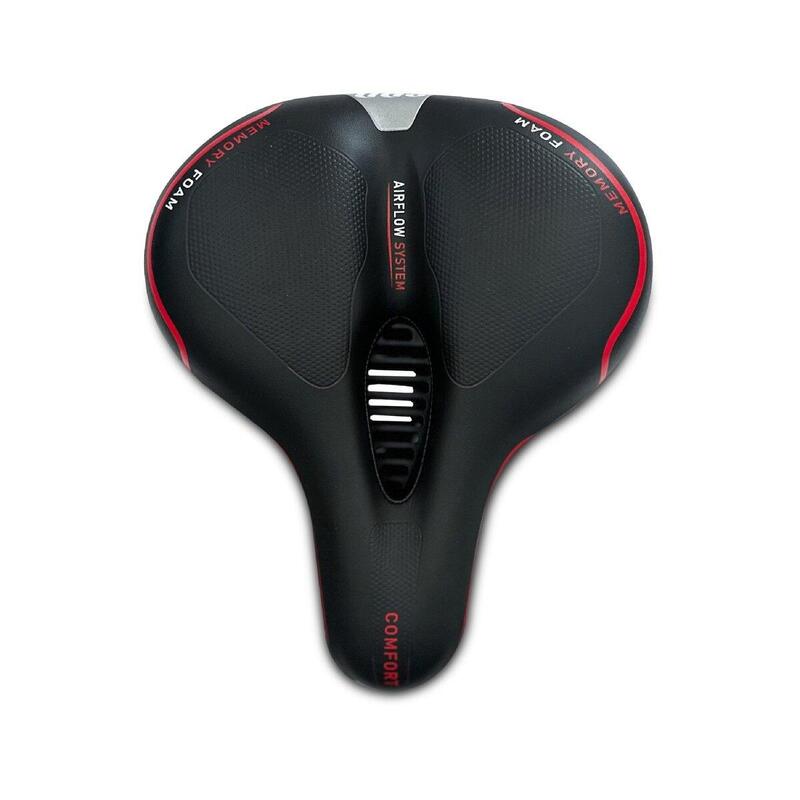 Șa de bicicletă Memory Foam Comfort - Negru - Femei/Bărbați