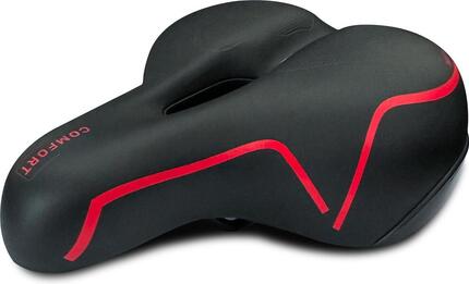 Fahrradsattel Memory Foam Comfort – Schwarz – Damen/Herren