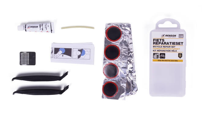 Kit de réparation vélo 12 pièces Réparation de pneus 7/7
