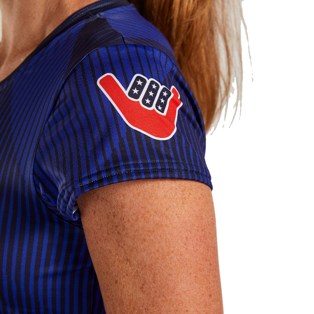 Camiseta Running Manga corta Transpirable Mujer ZOOT LTD TEE Azul 3/5