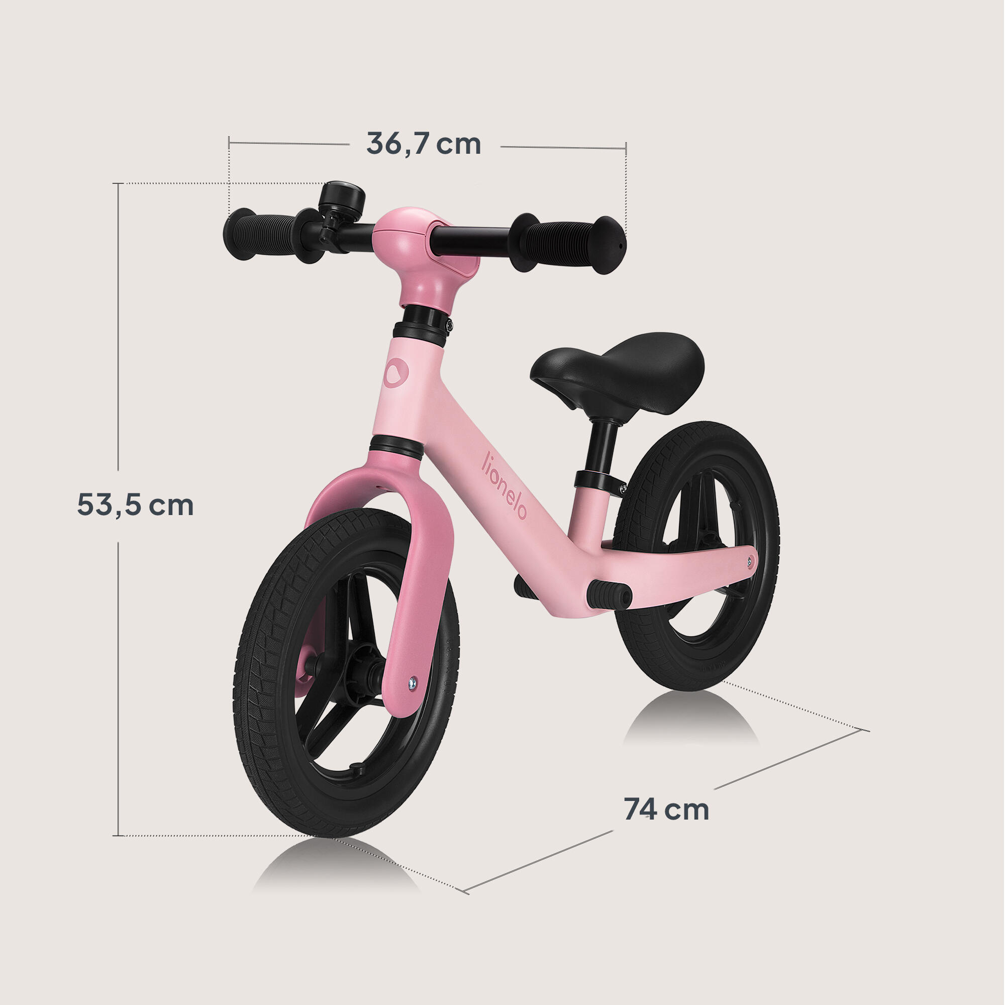 Loopfiets ultralicht Lionelo Toni – 2,3 kg met helm, verstelbaar, 3+ 5/7