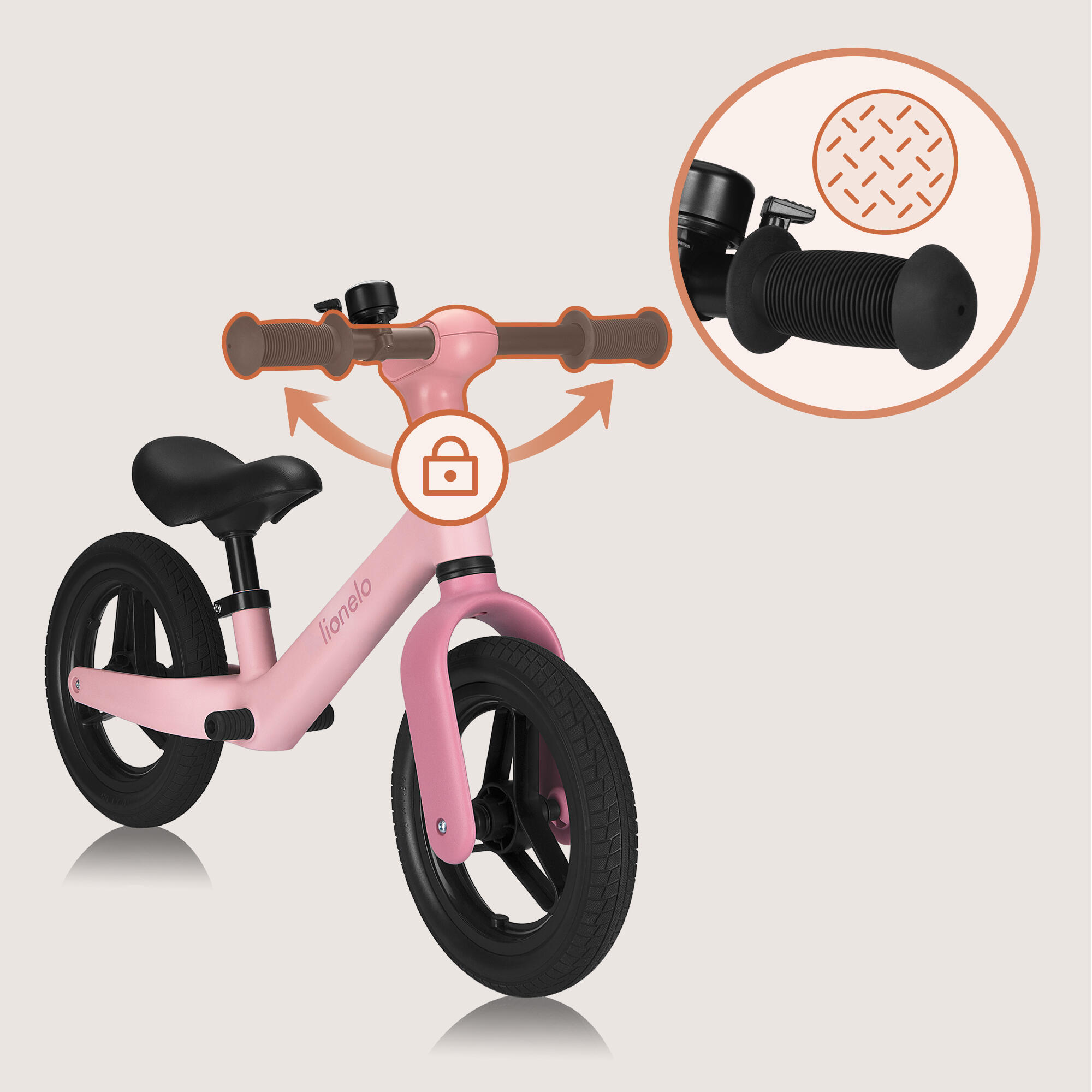 Loopfiets ultralicht Lionelo Toni – 2,3 kg met helm, verstelbaar, 3+ 6/7
