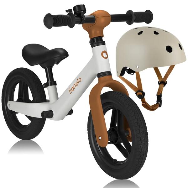 LIONELO Bicicleta sin pedales Lionelo Toni – 2,3 kg con casco, ajustable, 3+