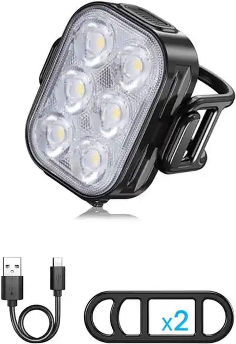 Set luci LED per bicicletta 200 e 50 lumen Luce anteriore e posteriore 7/7