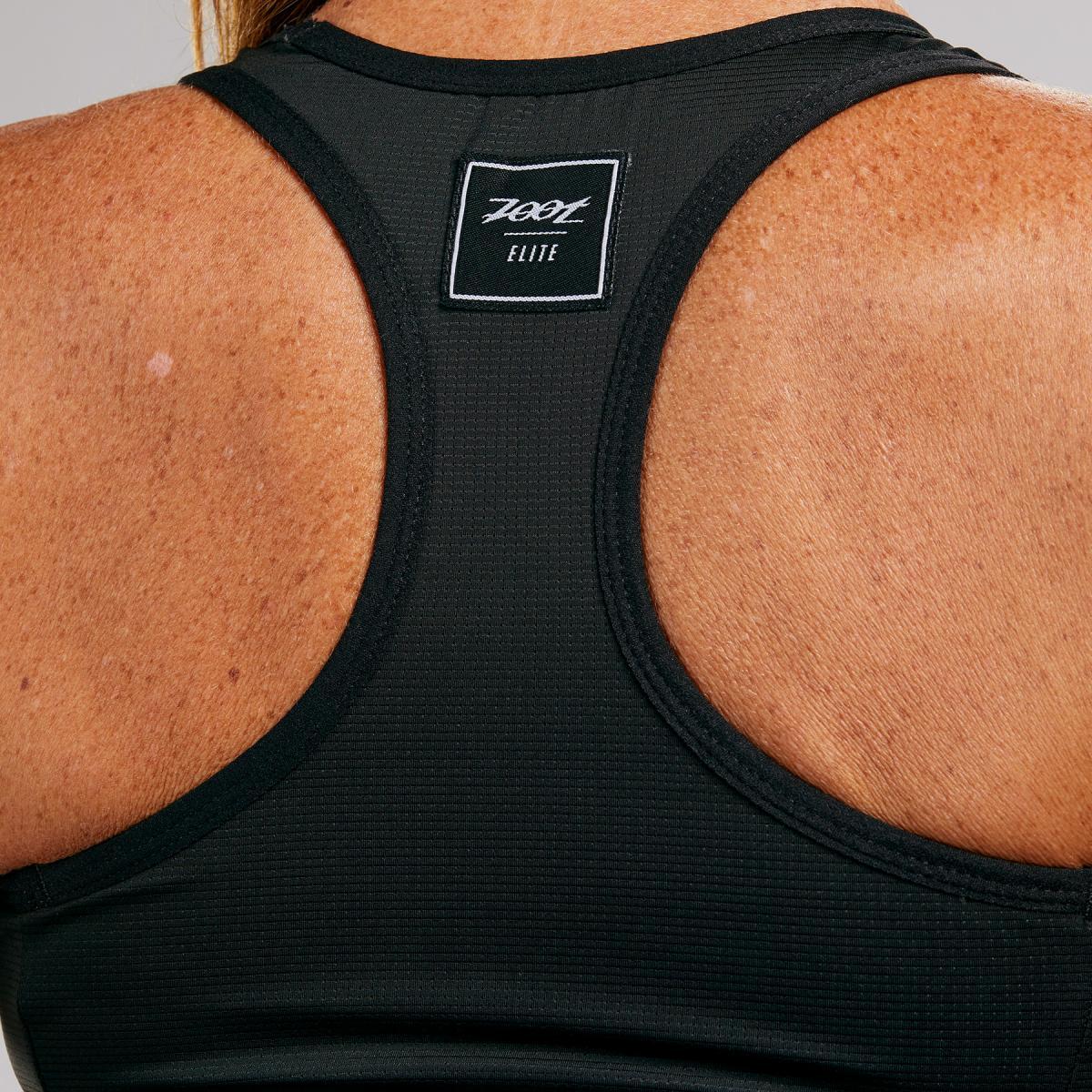 Camiseta Triatlon Sin mangas Mujer ZOOT ELITE Negro 4/6