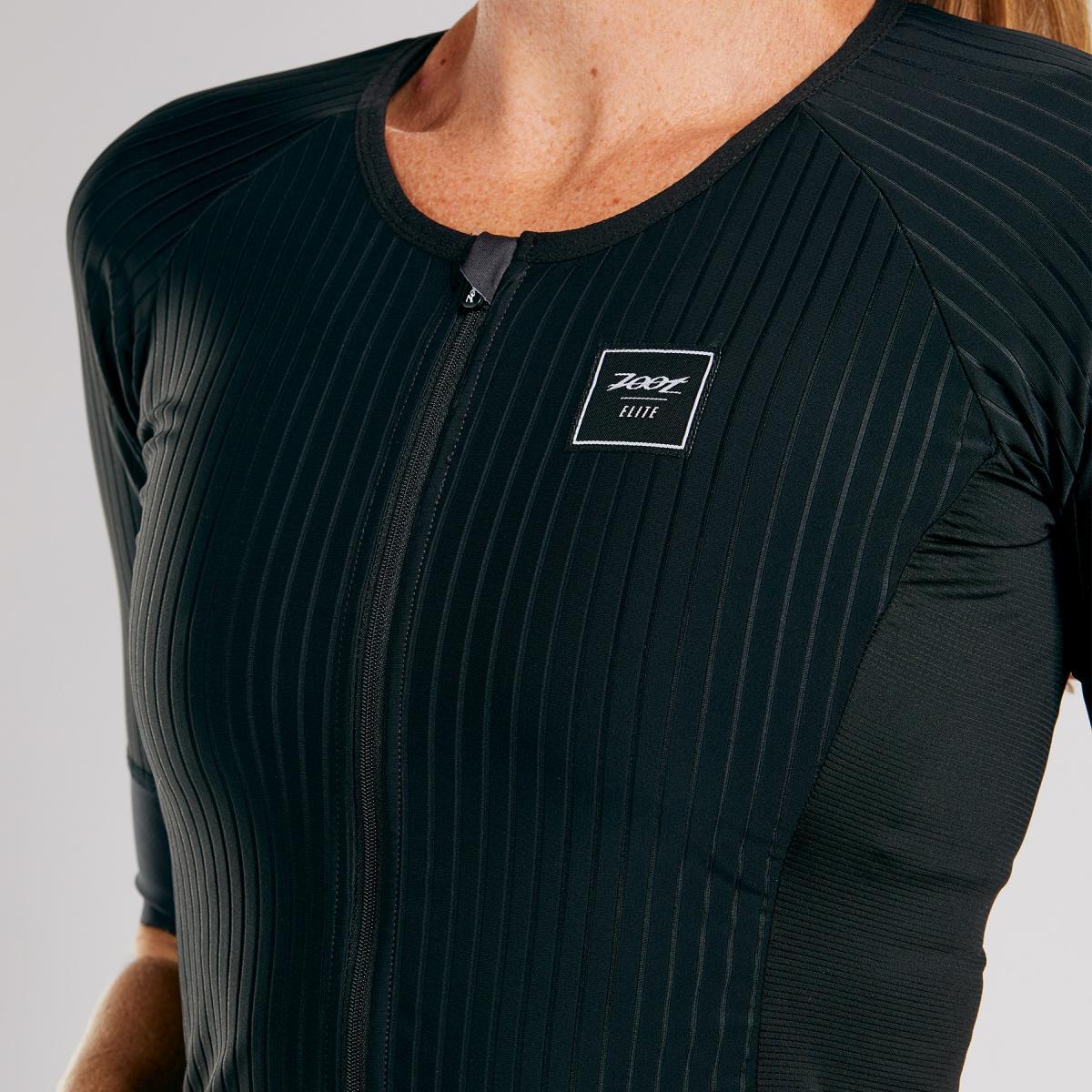 Maillot Triatlon Manga corta Mujer ZOOT AERO ELITE Negro 4/7