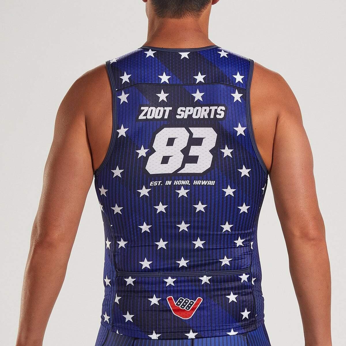 Camiseta Triatlon Sin mangas Transpirable Hombre ZOOT LTD Azul 2/5