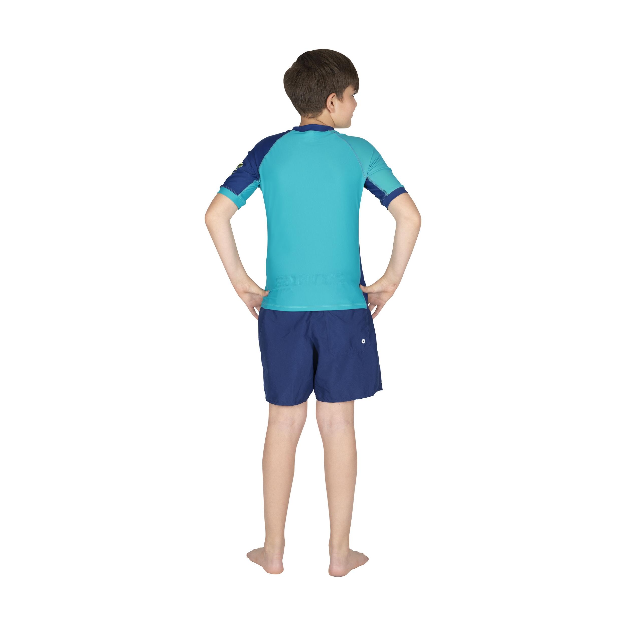 Camiseta Licra Júnior Shield Manga Corta Tejido Secado Rápido 8-13 Años 3/4