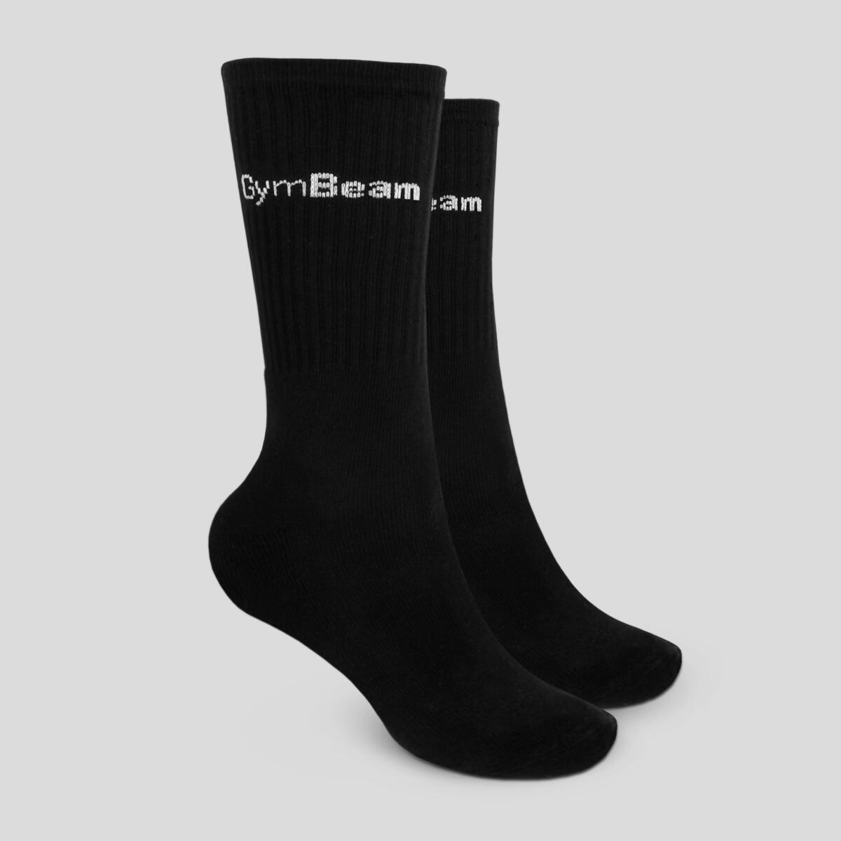 Skarpety unisex fitness 3/4 czarne 3/4 Socks 3Pack 2/4