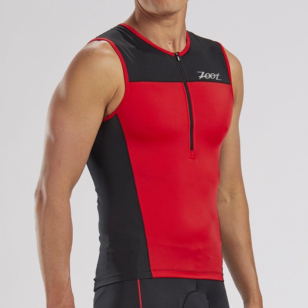 Kurzarm Trikot Herren Triathlon Sport Tank Design Cardinal ZOOT 2/4