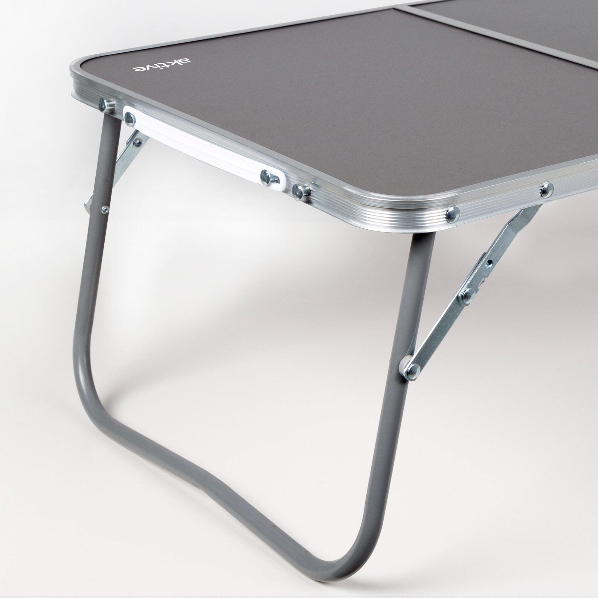 Table pliante de camping anthracite avec poignées de transport Aktive 3/7