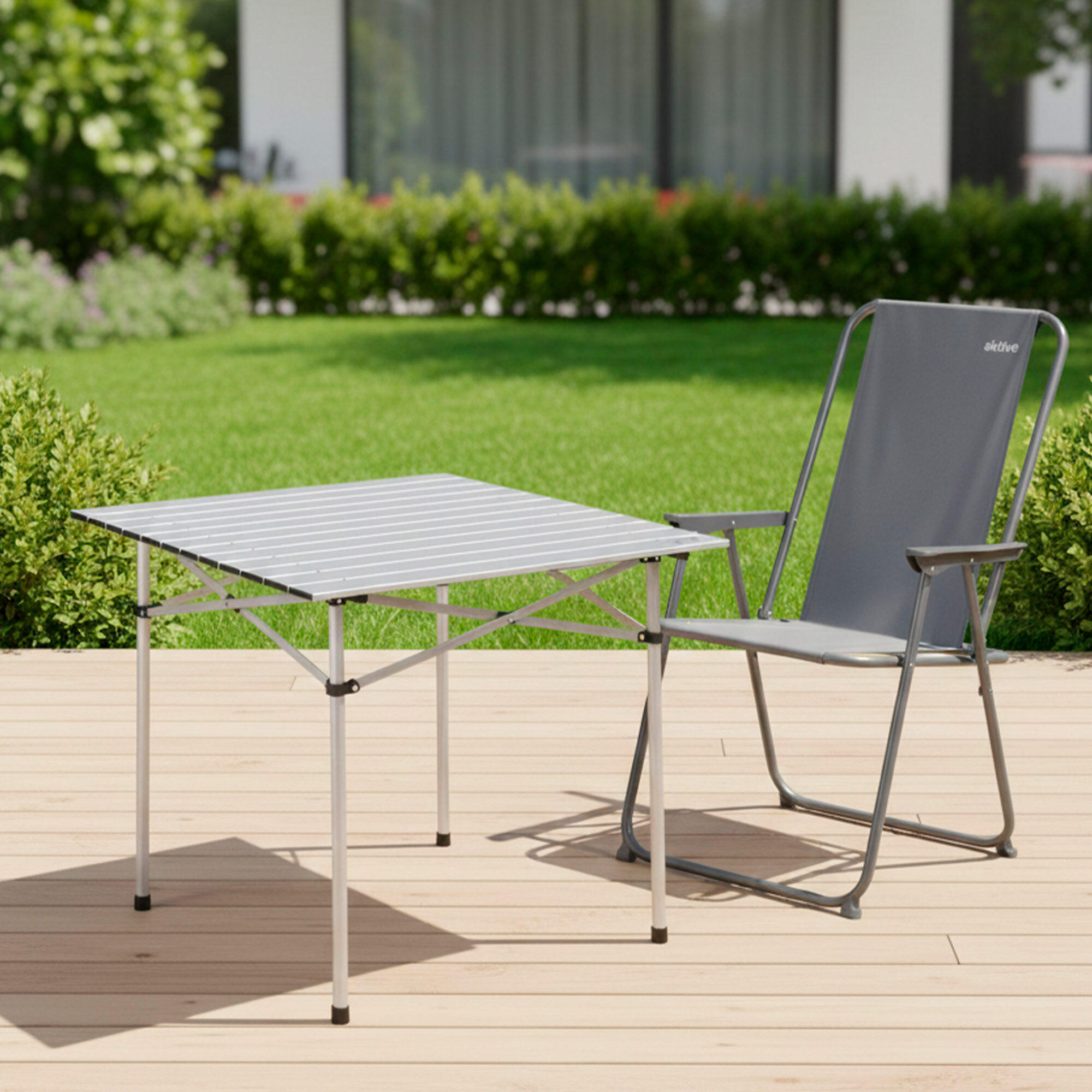 Mesa camping plegable de aluminio Aktive Camping 6/6