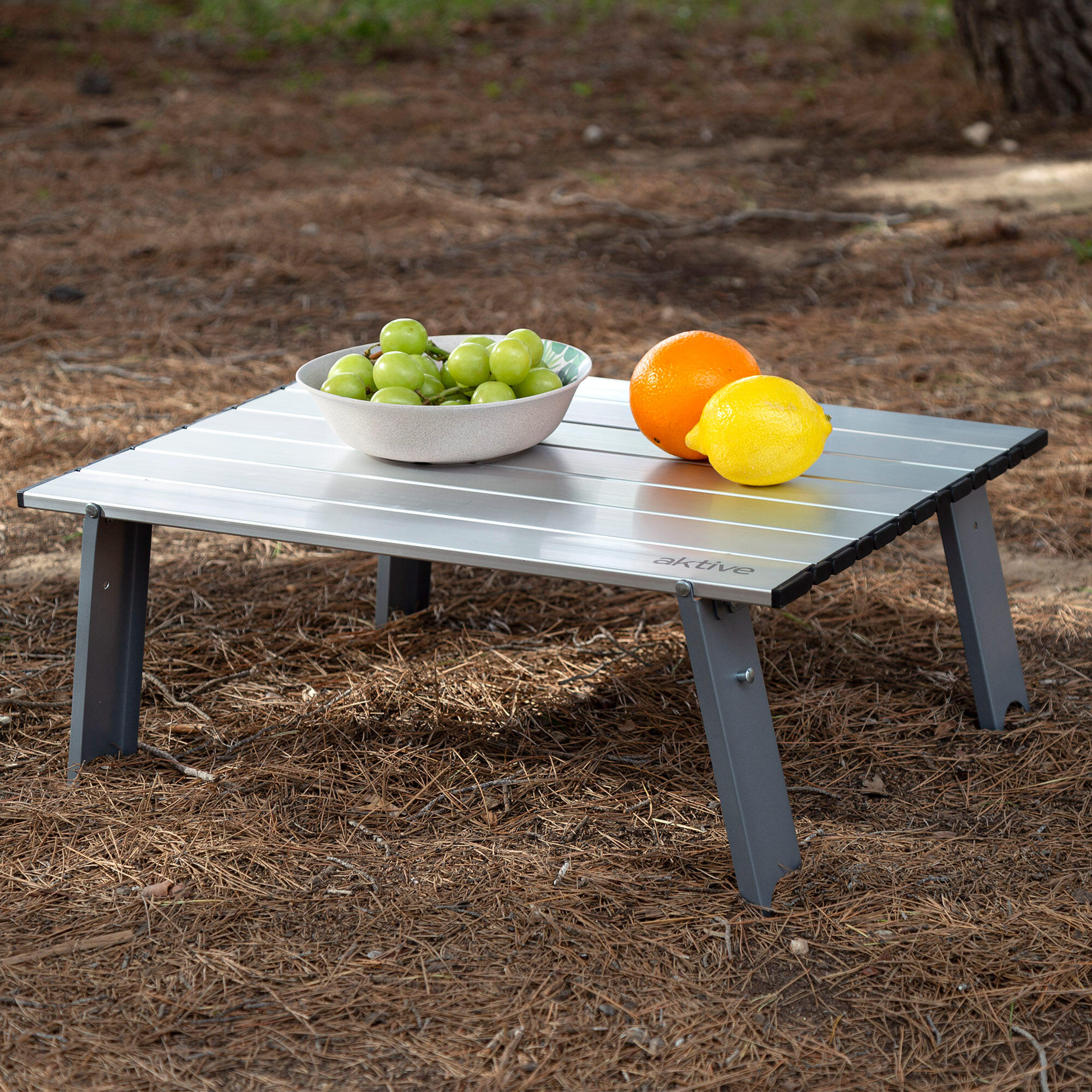Aktive Mesa plegable 55x41x20 cm pequeña camping aluminio ultraligera 3/7