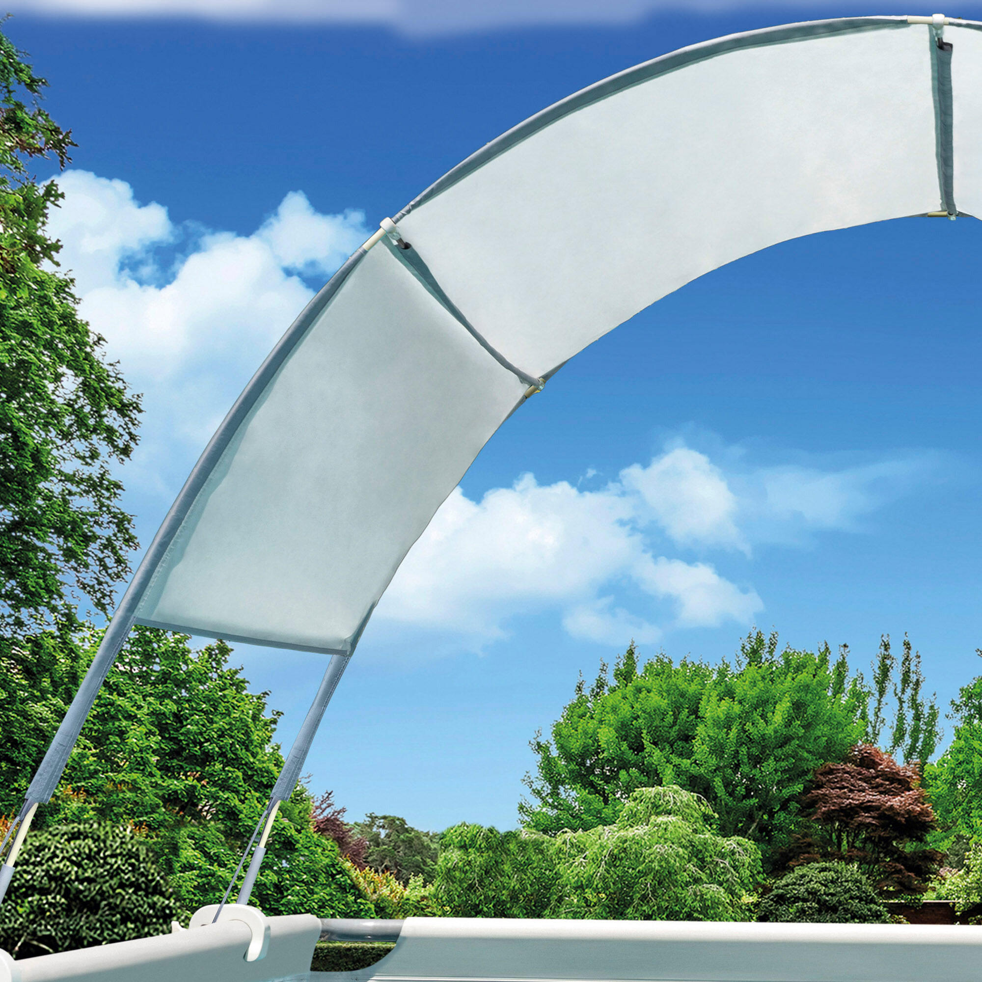 Toldo piscinas tubulares con protección UV+50 INTEX 7/7