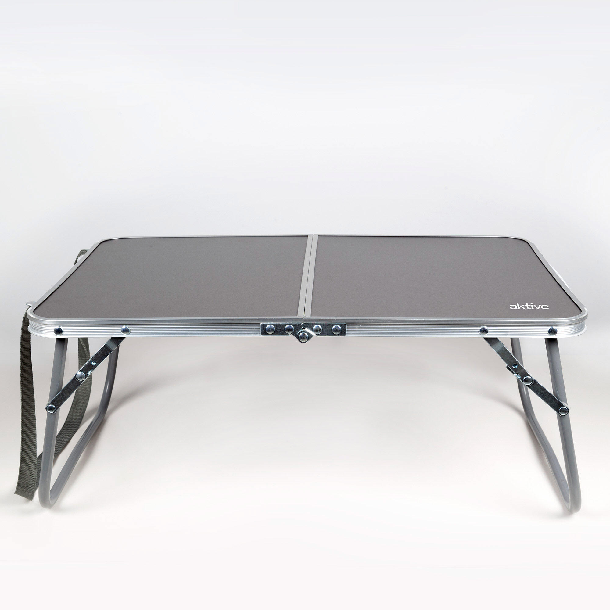 Table pliante de camping anthracite avec poignées de transport Aktive 2/7