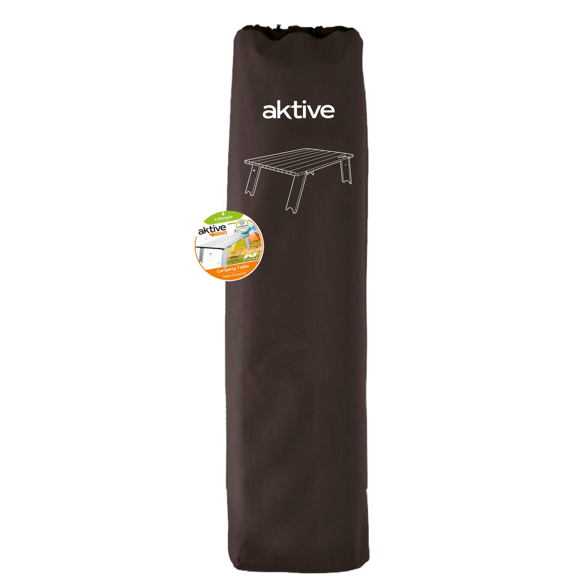 Aktive Mesa plegable 55x41x20 cm pequeña camping aluminio ultraligera 2/7