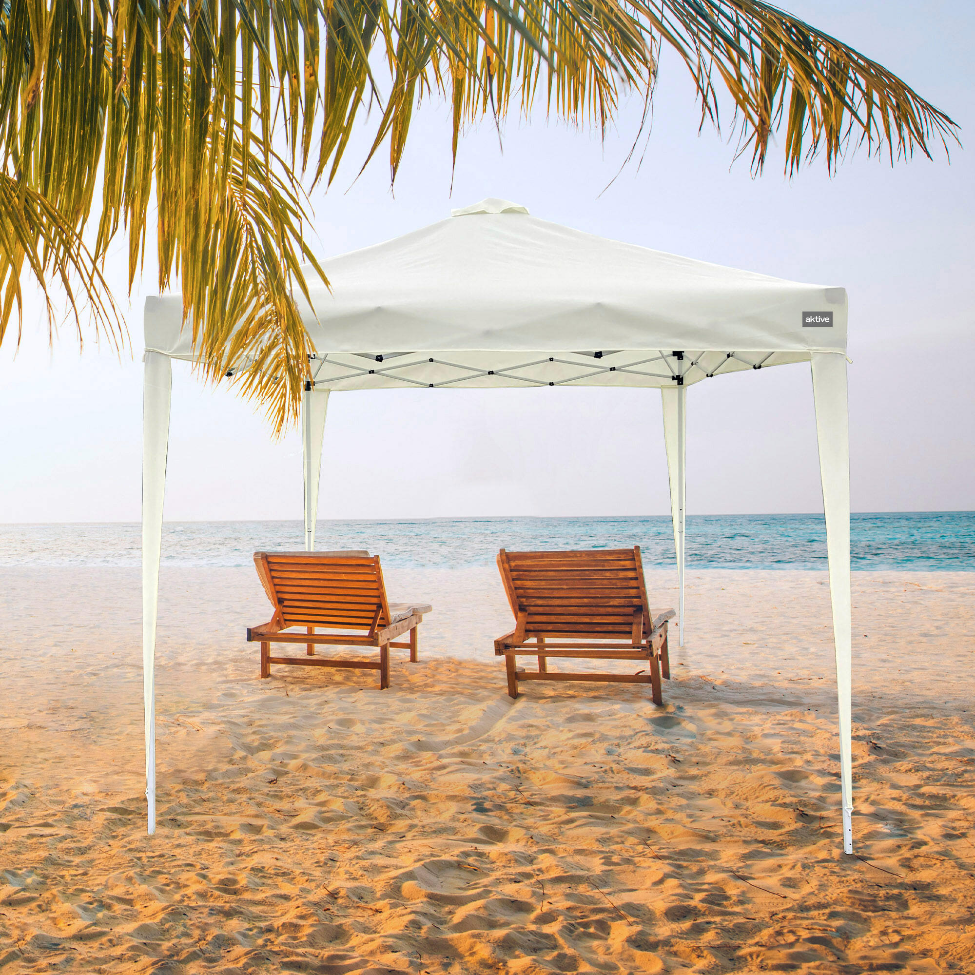 Max-Air gazebo pliant avec ventilation 300x300/240-250 cm blanc Aktive 2/7