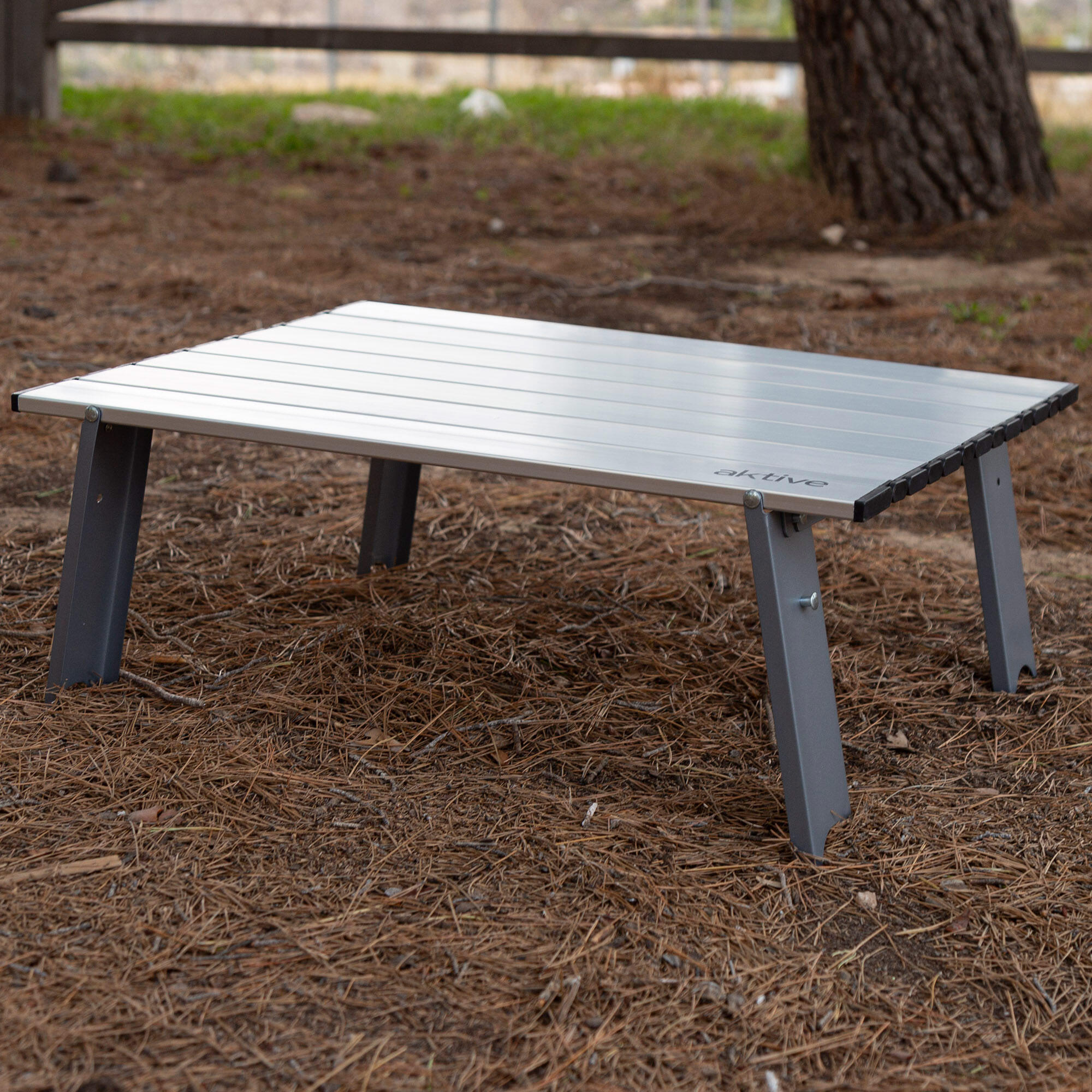 Aktive Mesa plegable 55x41x20 cm pequeña camping aluminio ultraligera 7/7
