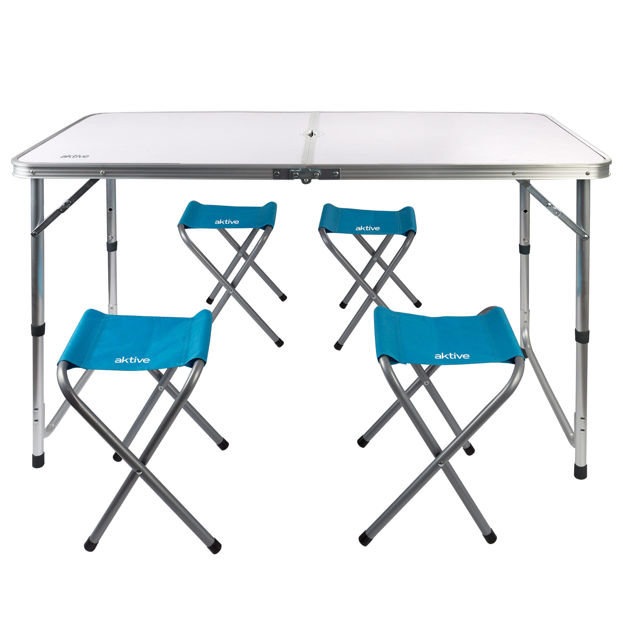 Table pliante réglable en hauteur avec 4 tabourets Aktive 5/7