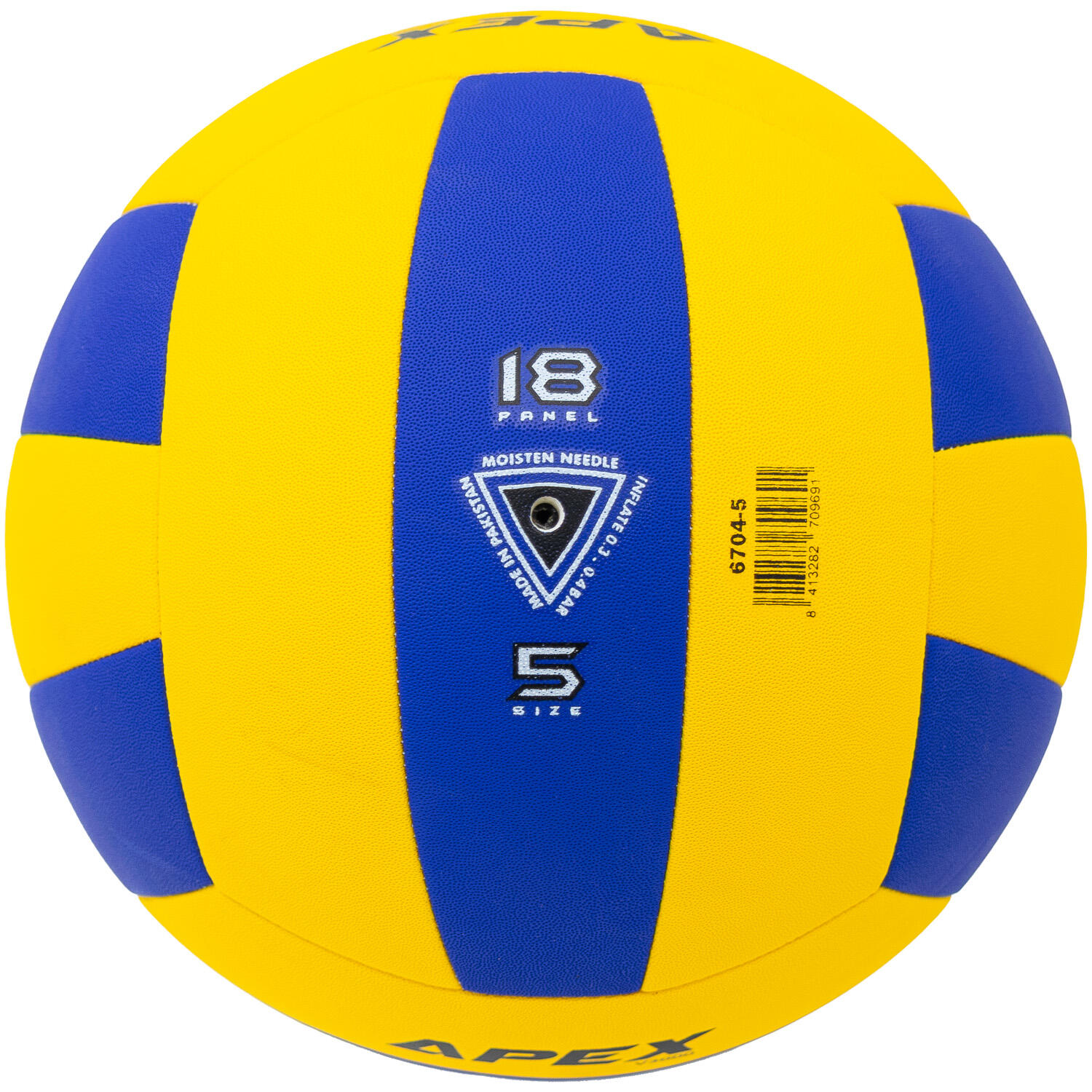 Balón Voleibol Zastor Apex Yellow/Blue T-5 4/5
